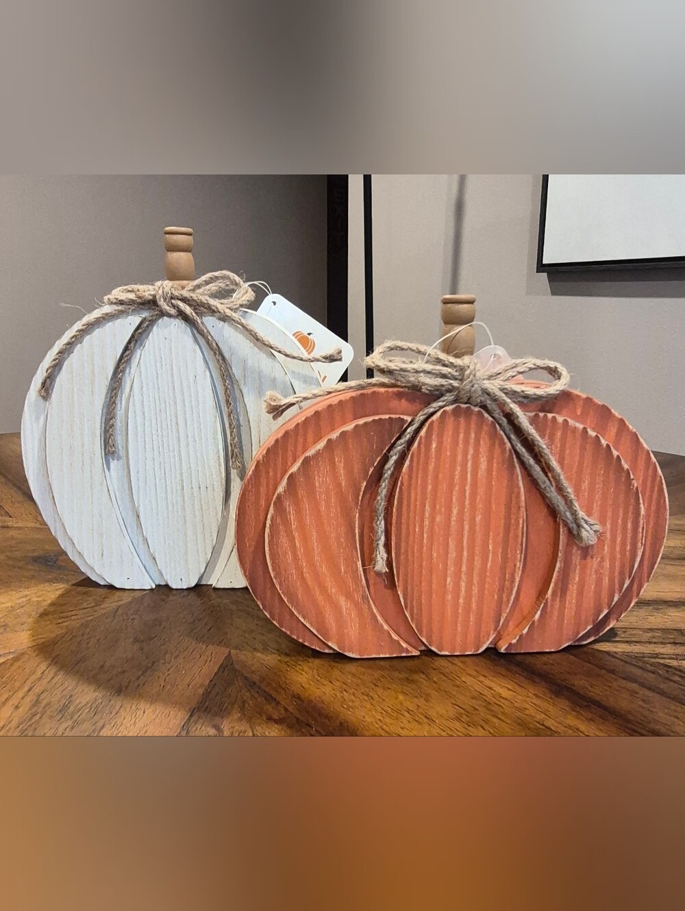 Rustic Wooden Pumpkins Fall Decor – Farmhouse Tabletop